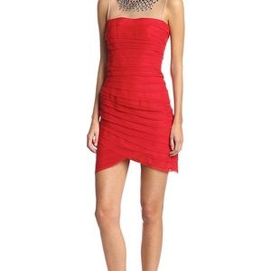 BCBGMAXAZRIA Maia illusion dress